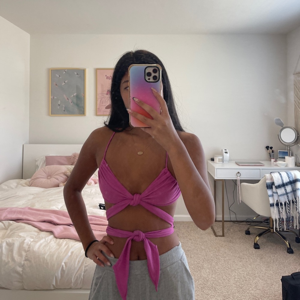 Pink urban outfitters top